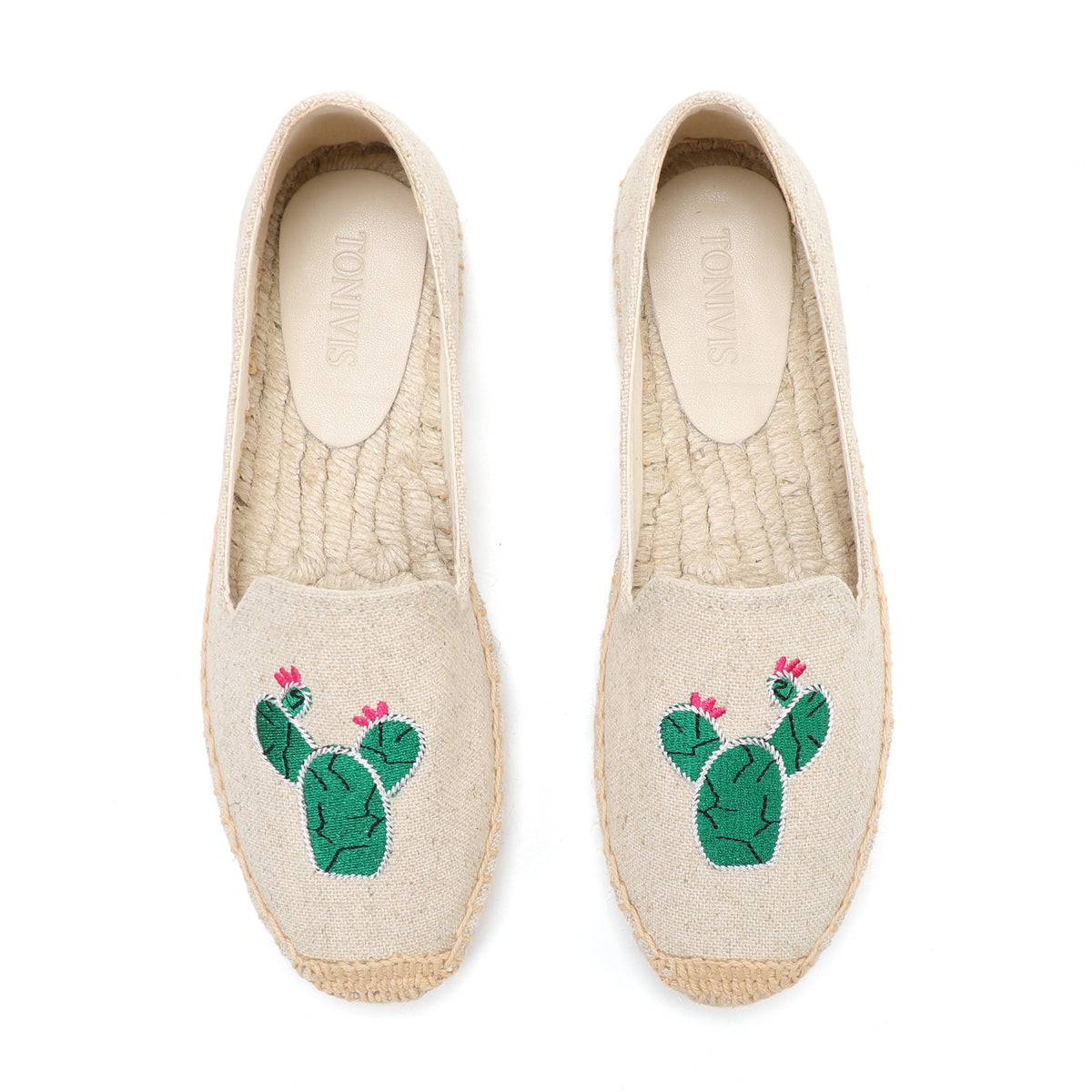 Beige Cactus women's platform espadrilles, style W-P9876