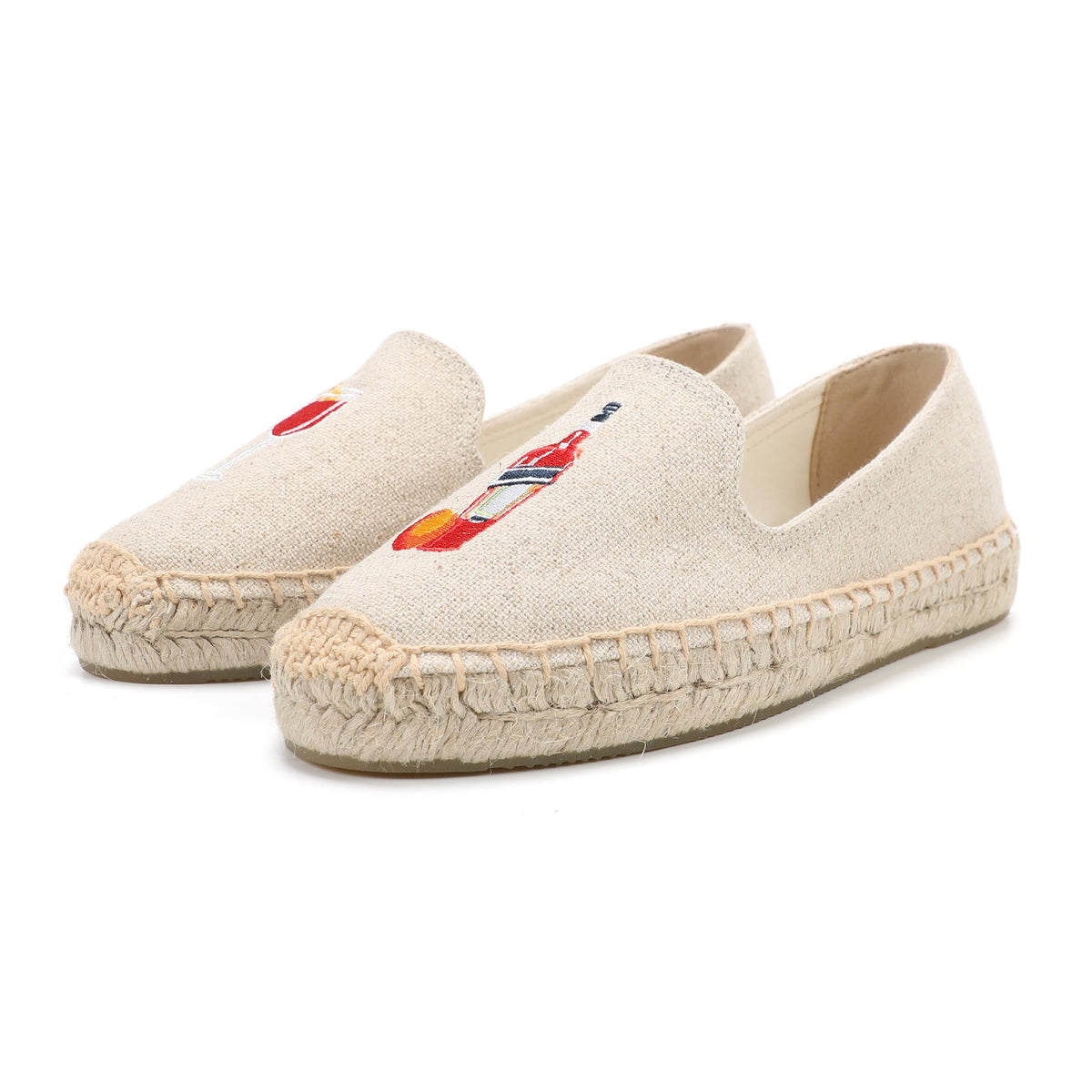 Beige Juice women's platform espadrilles, style W-P9877