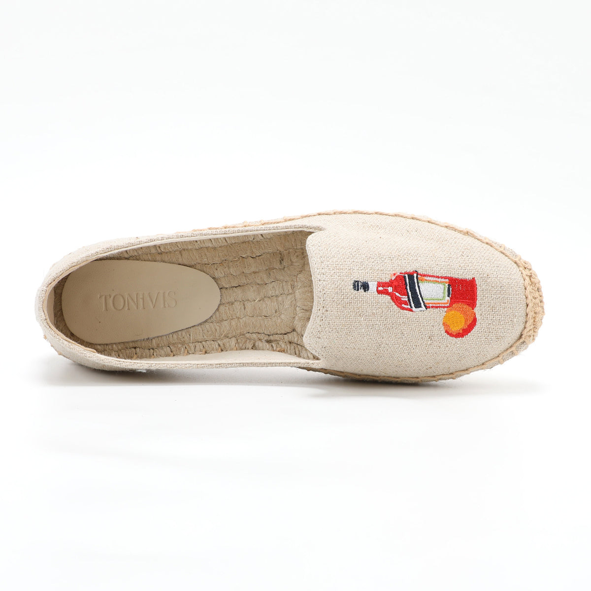 Beige Juice women's platform espadrilles, style W-P9877