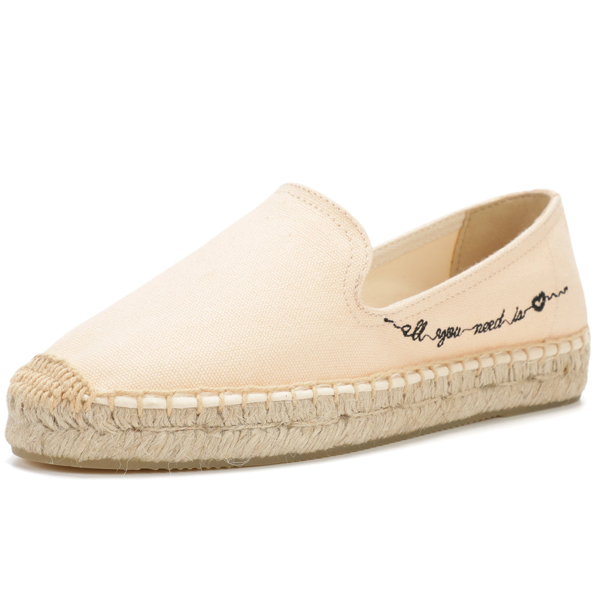 Pink Letters women's platform espadrilles, style W-P9884