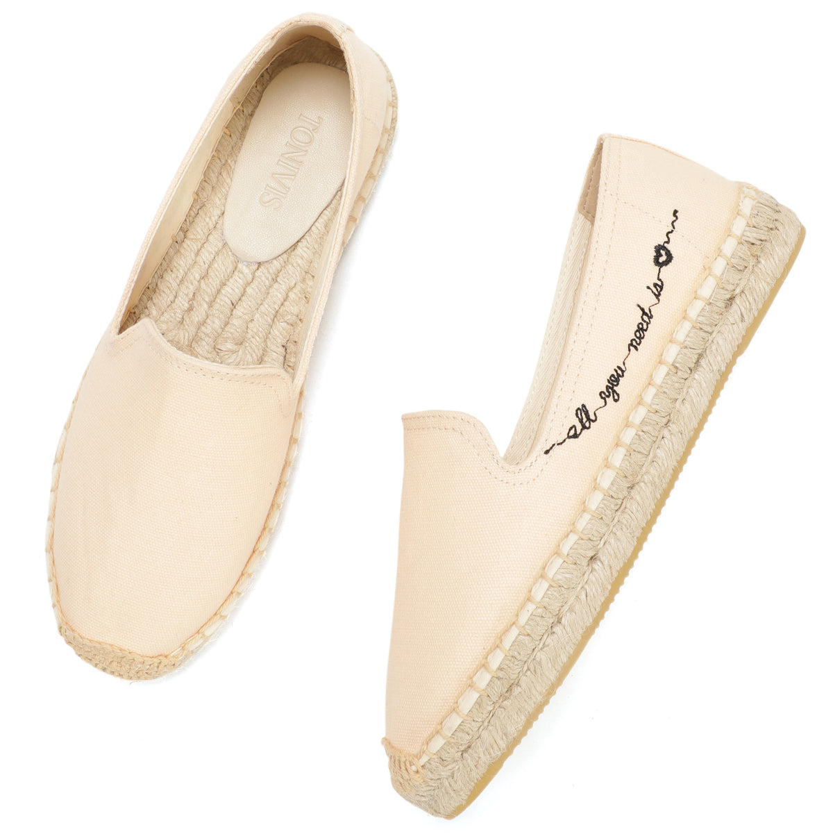 Pink Letters women's platform espadrilles, style W-P9884