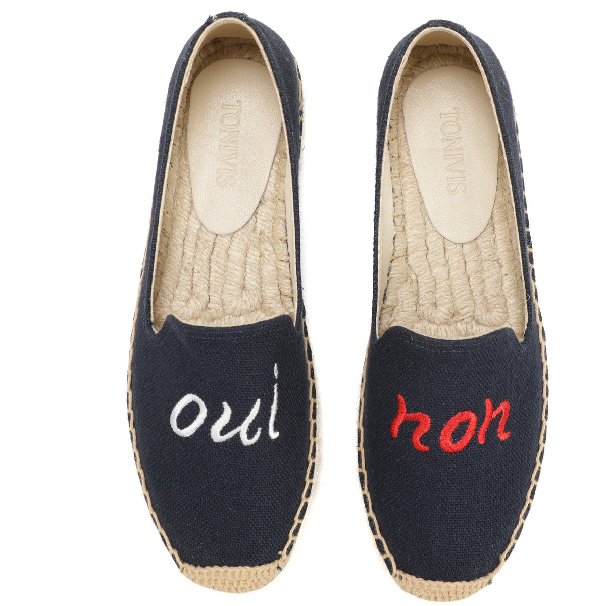 Navy Letters women's platform espadrilles, style W-P9886