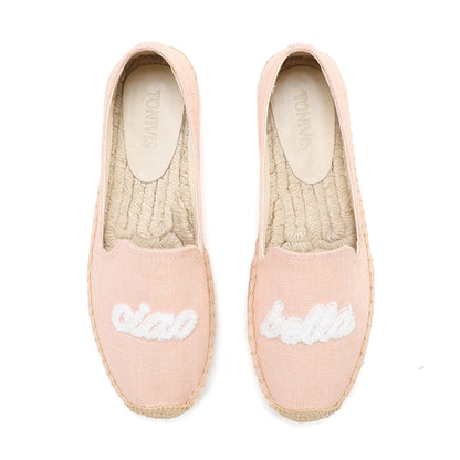 Pink Letters women's platform espadrilles, style W-P9887