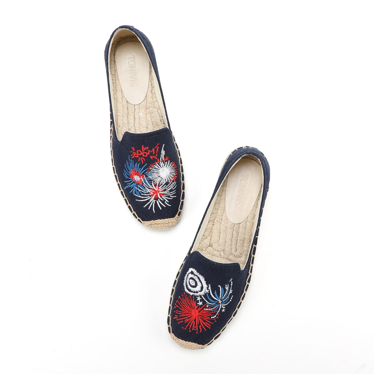 Blue Fireworks women's platform espadrilles, style W-P9890