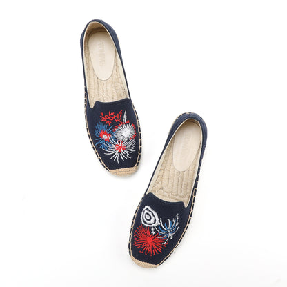 Blue Fireworks women's platform espadrilles, style W-P9890