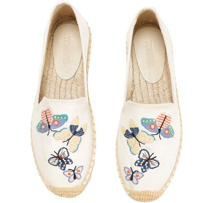 White Butterfly women's platform espadrilles, style W-P9892