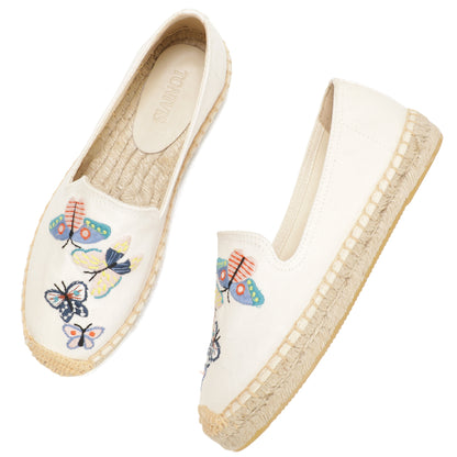 White Butterfly women's platform espadrilles, style W-P9892