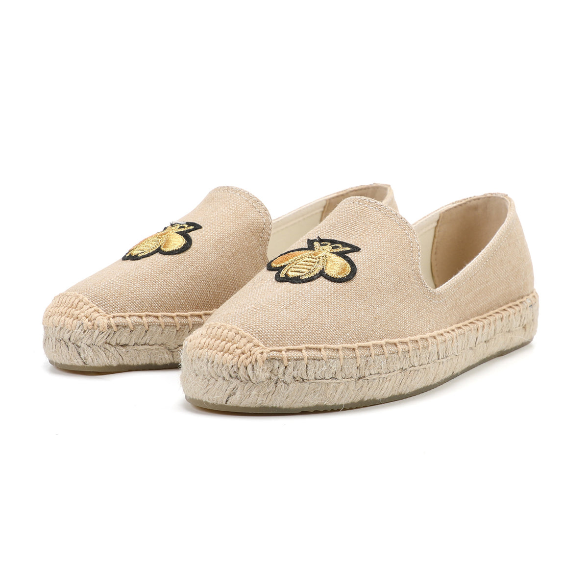 Tan Bee women's platform espadrilles, style W-P9902
