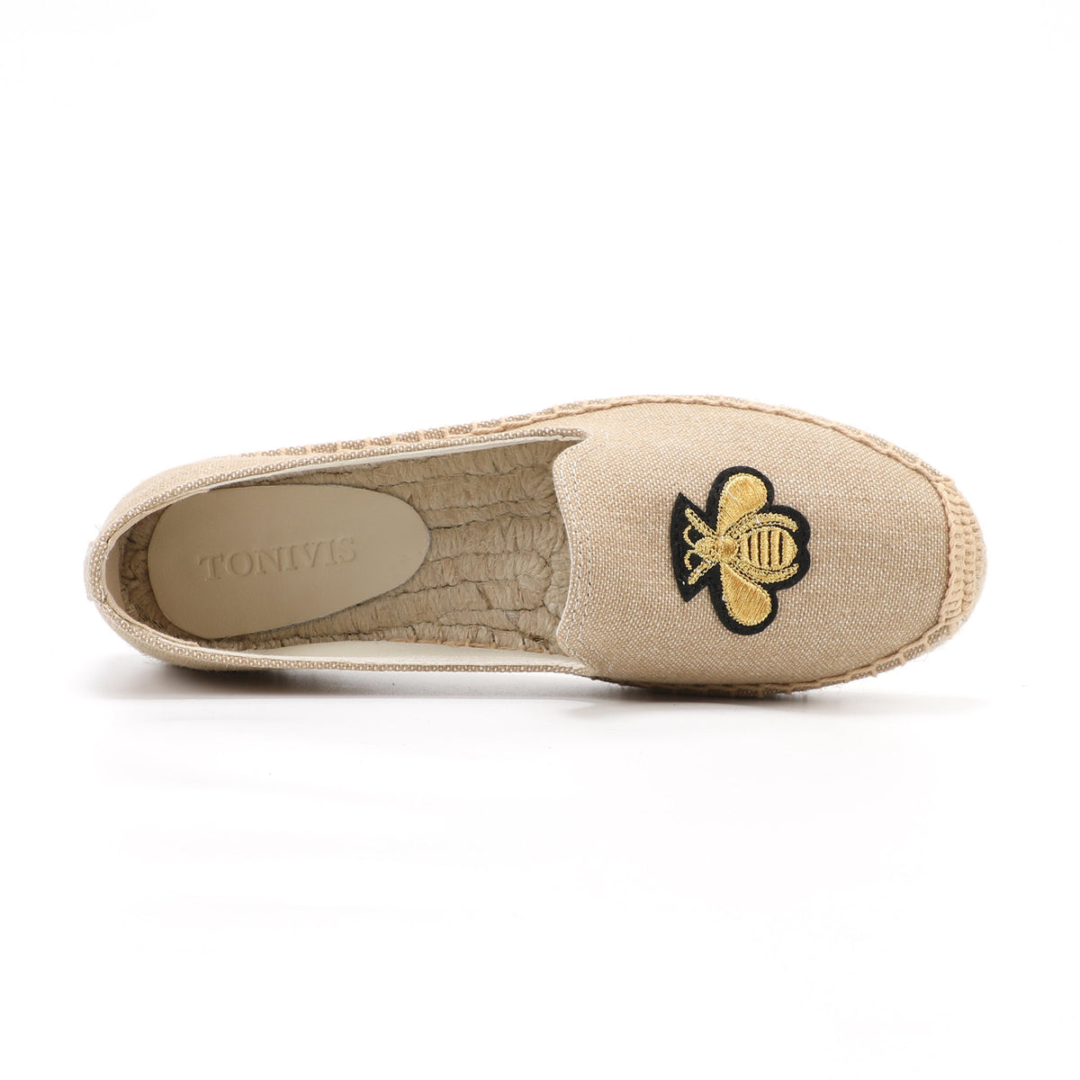 Tan Bee women's platform espadrilles, style W-P9902