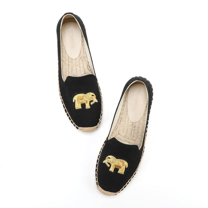 Black Elephant women's platform espadrilles, style W-P9904