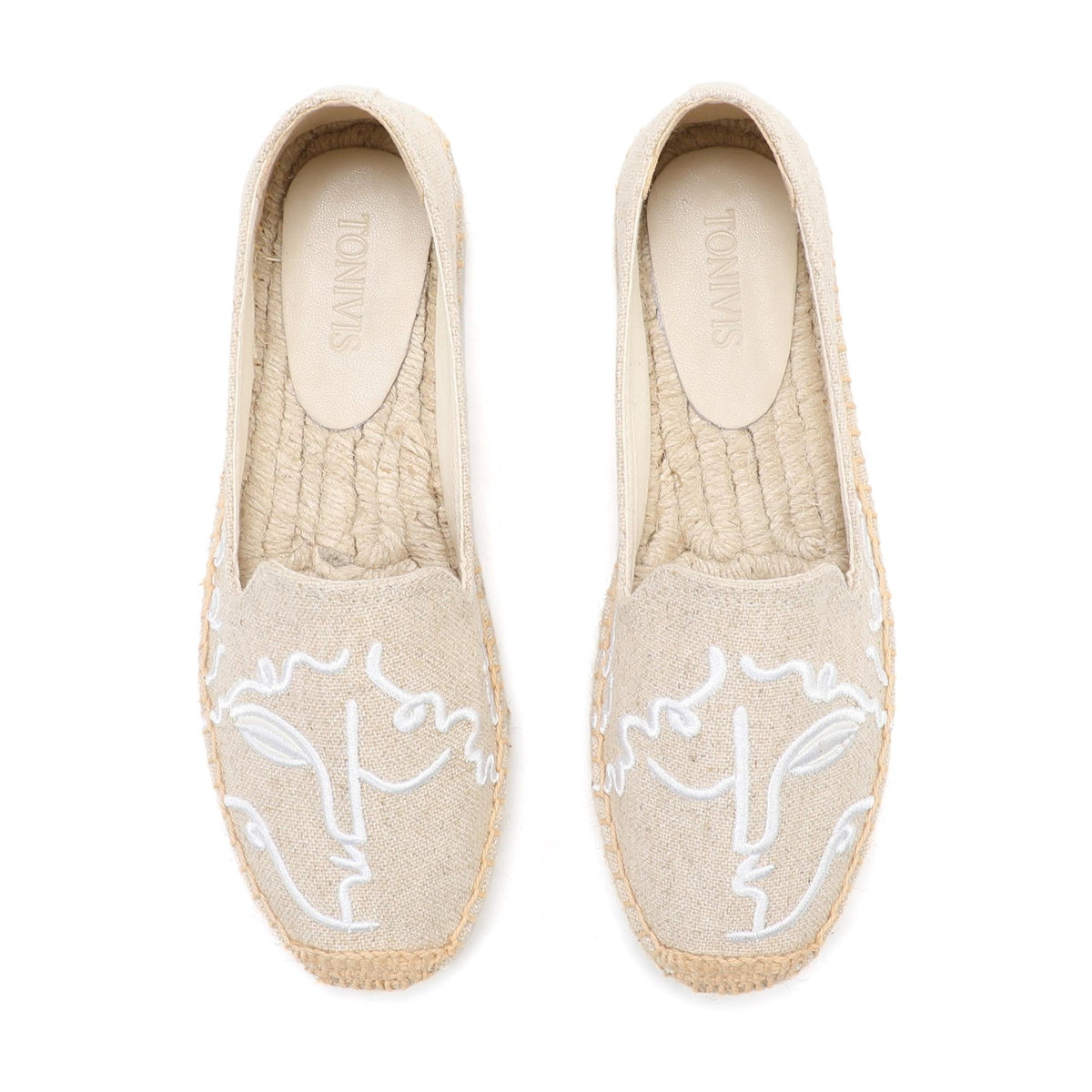 Beige Face women's platform espadrilles, style W-P9913