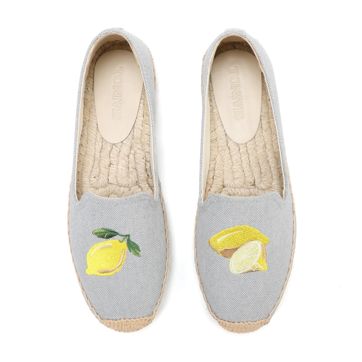 Gray Lemon women's platform espadrilles, style W-P9918