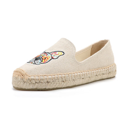 Beige Dog women's platform espadrilles, style W-P9925