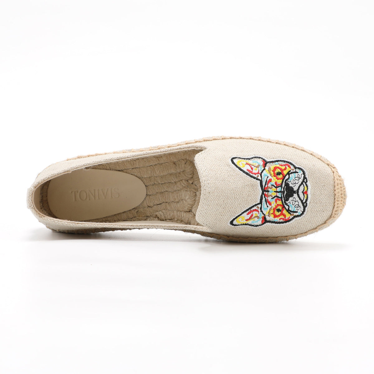 Beige Dog women's platform espadrilles, style W-P9925
