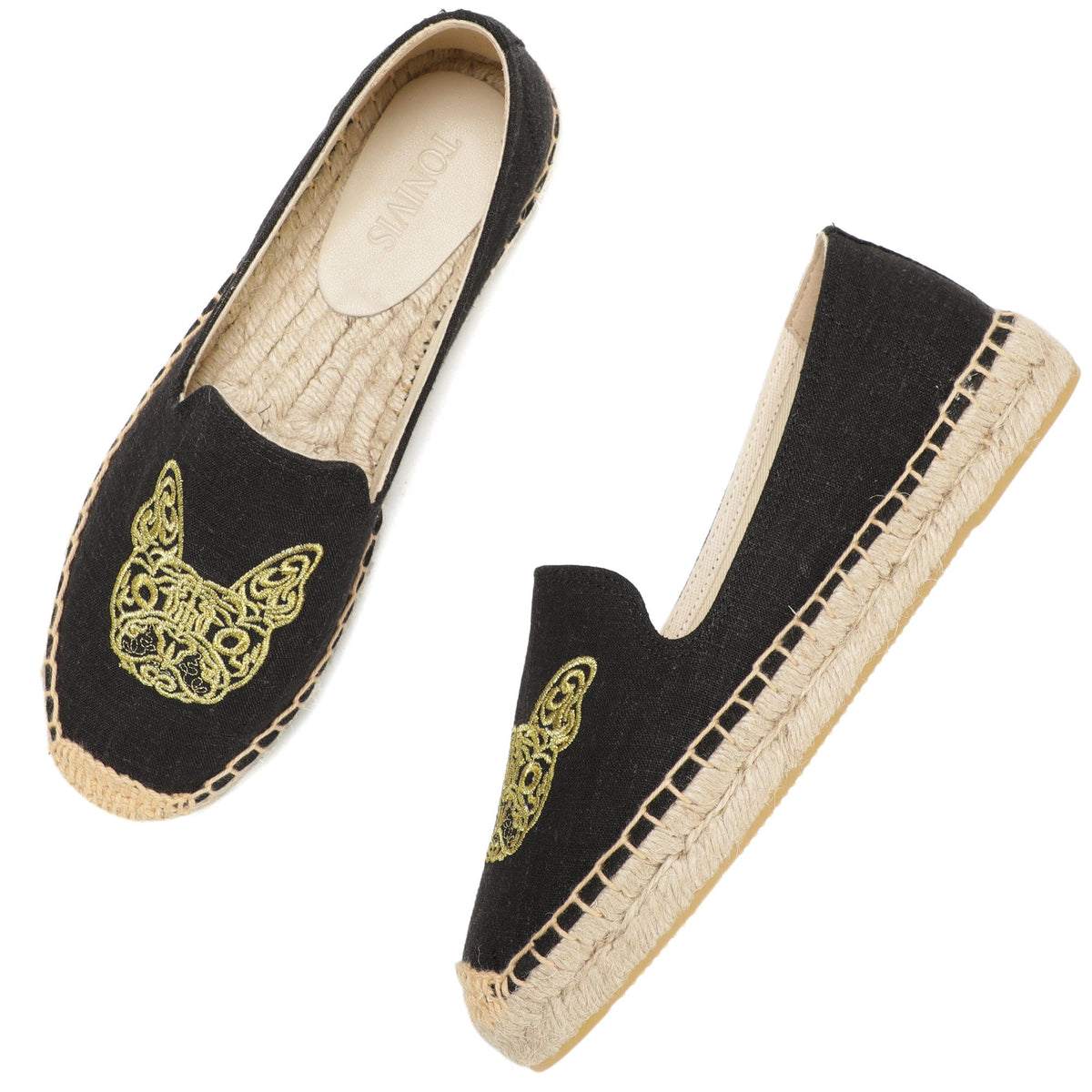 Black Dog women's platform espadrilles, style W-P9926