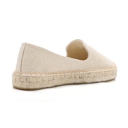 Beige Panda women's platform espadrilles, style W-P9929