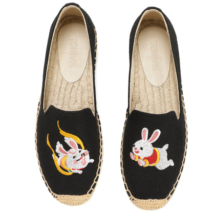 Black Bunny women's platform espadrilles, style W-P9933