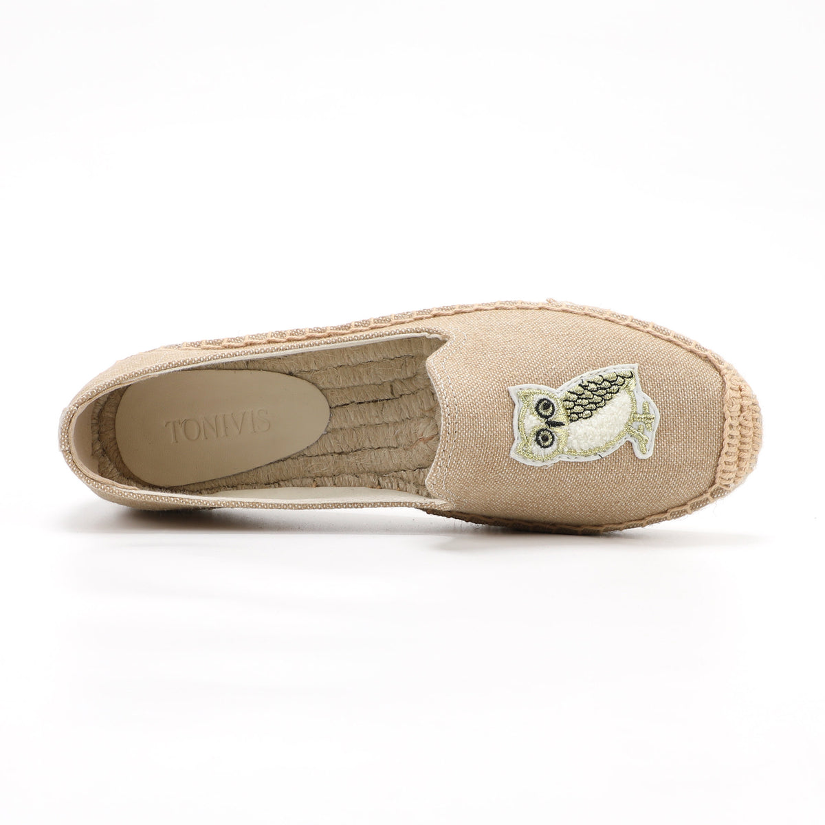 Tan Owl women's platform espadrilles, style W-P9937
