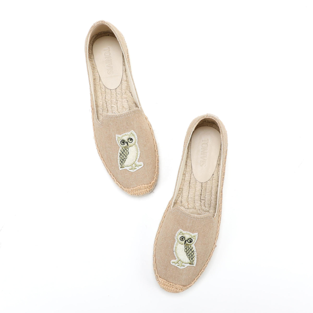 Tan Owl women's platform espadrilles, style W-P9937