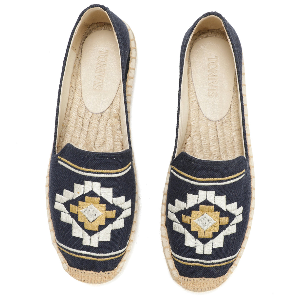Blue Floral women's platform espadrilles, style W-P9944
