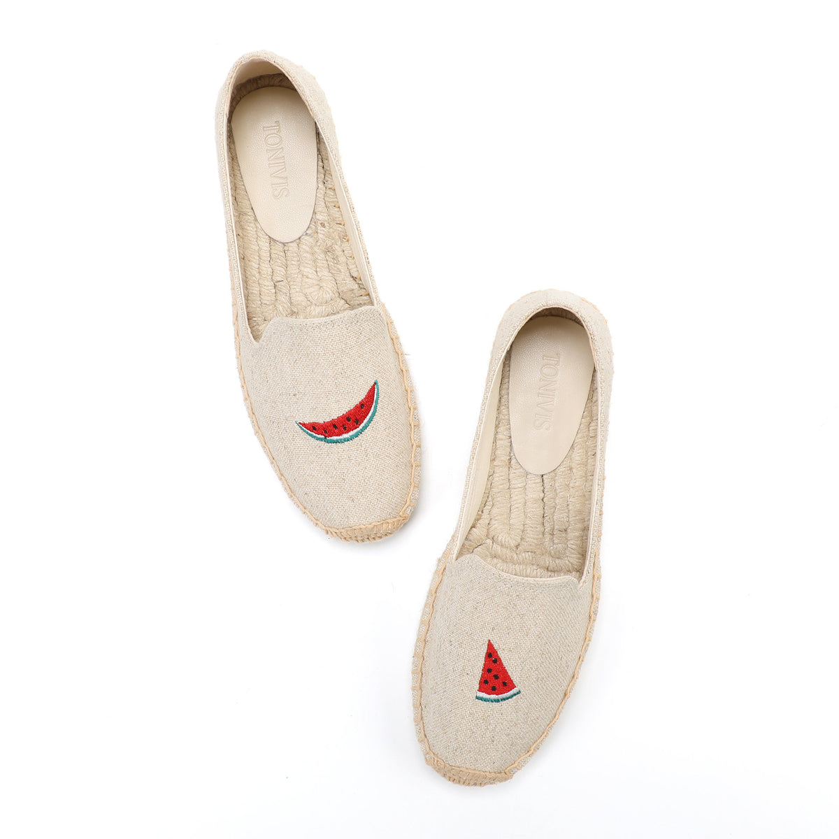 Beige Watermelon women's platform espadrilles, style W-P9952