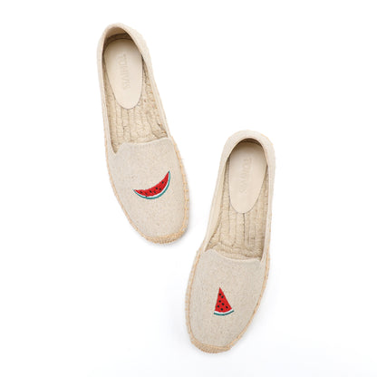 Beige Watermelon women's platform espadrilles, style W-P9952