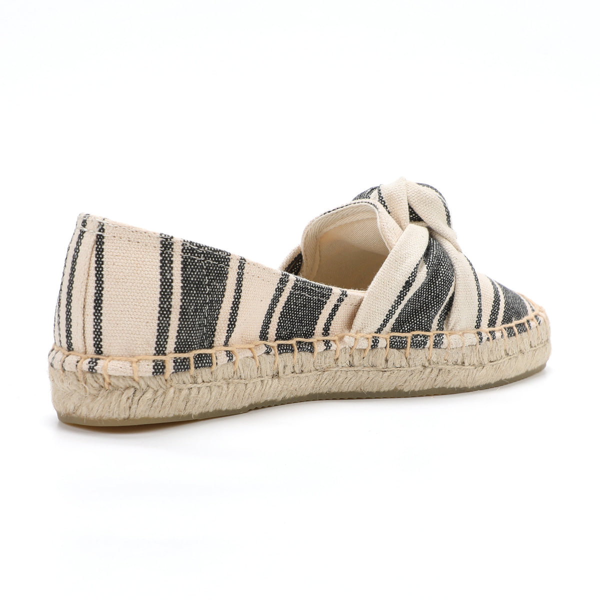 Black Bow women's platform espadrilles, style W-P9958