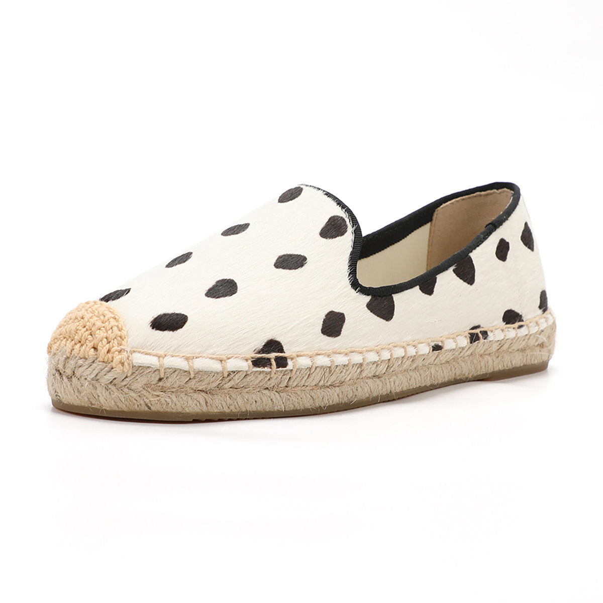 White Spots women's platform espadrilles, style W-P9973