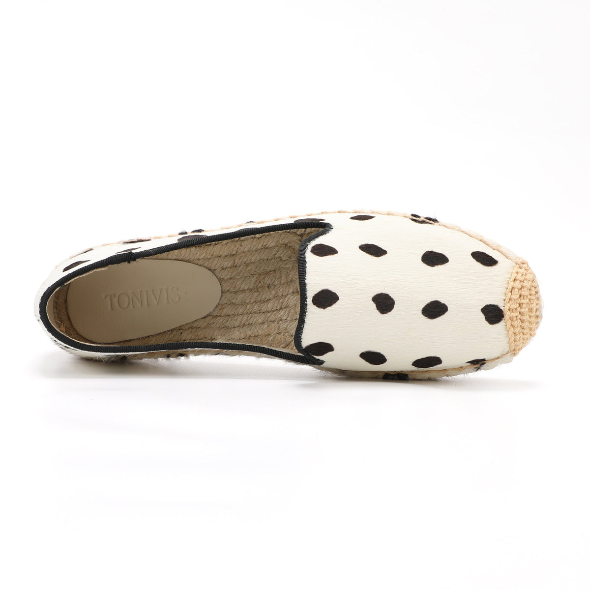 White Spots women's platform espadrilles, style W-P9973