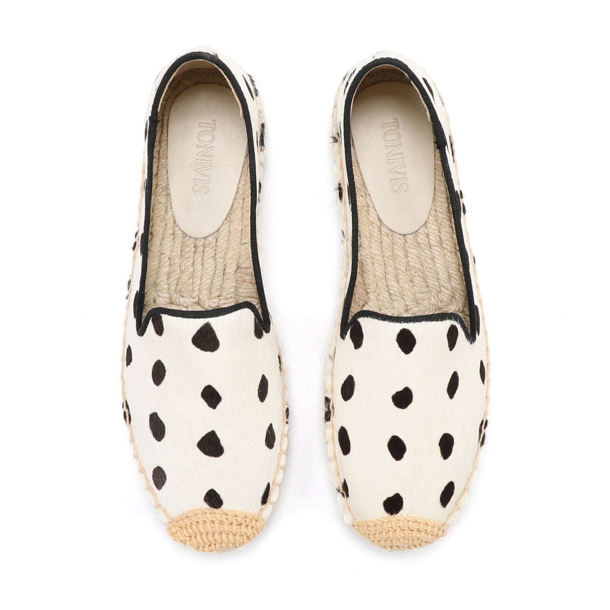 White Spots women's platform espadrilles, style W-P9973