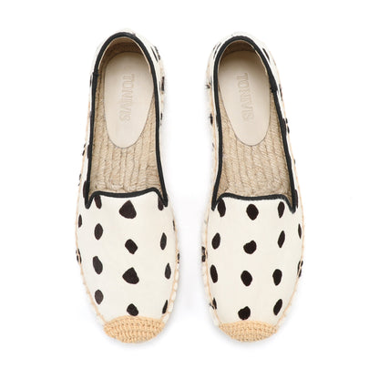 White Spots women's platform espadrilles, style W-P9973