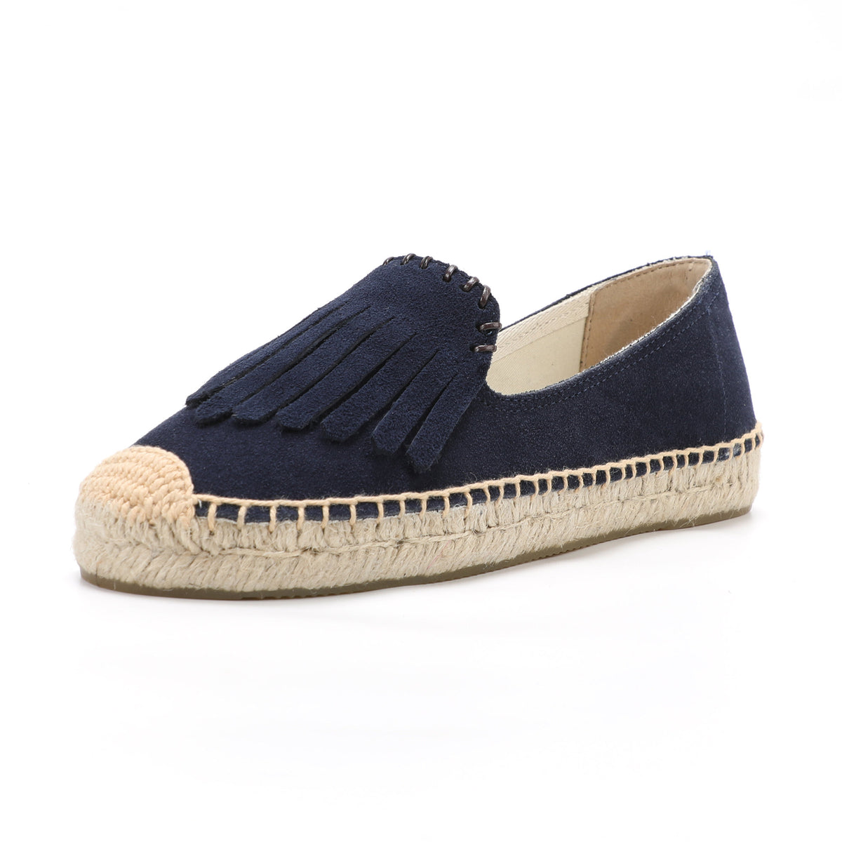 Navy Tassel women's platform espadrilles, style W-P9987