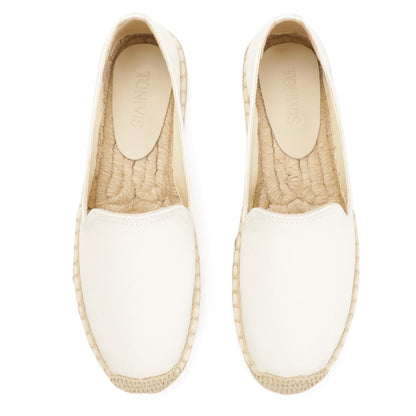 White women's platform espadrilles, style W-P9989