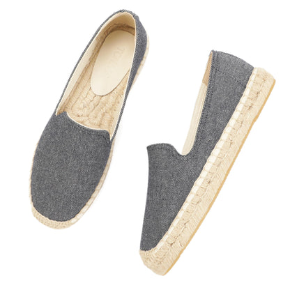 Blue Two Tone women's platform espadrilles, style W-P9990
