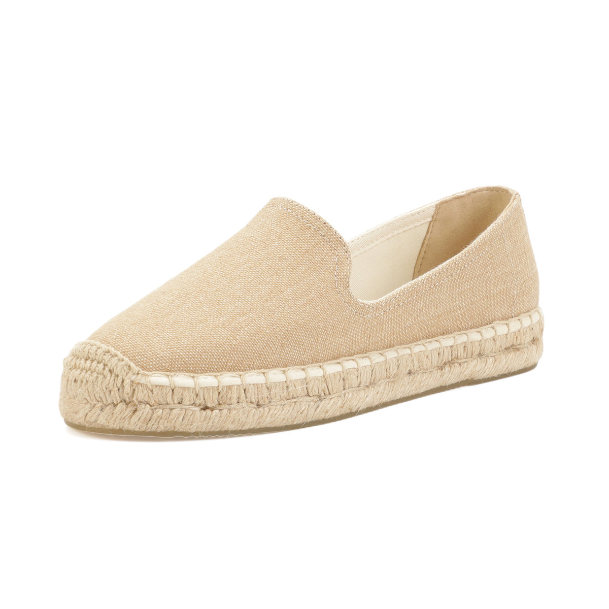 Tan women's platform espadrilles, style W-P9993