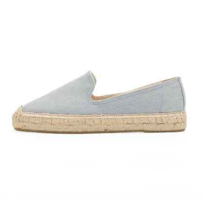 Light Denim women's platform espadrilles, style W-P9996