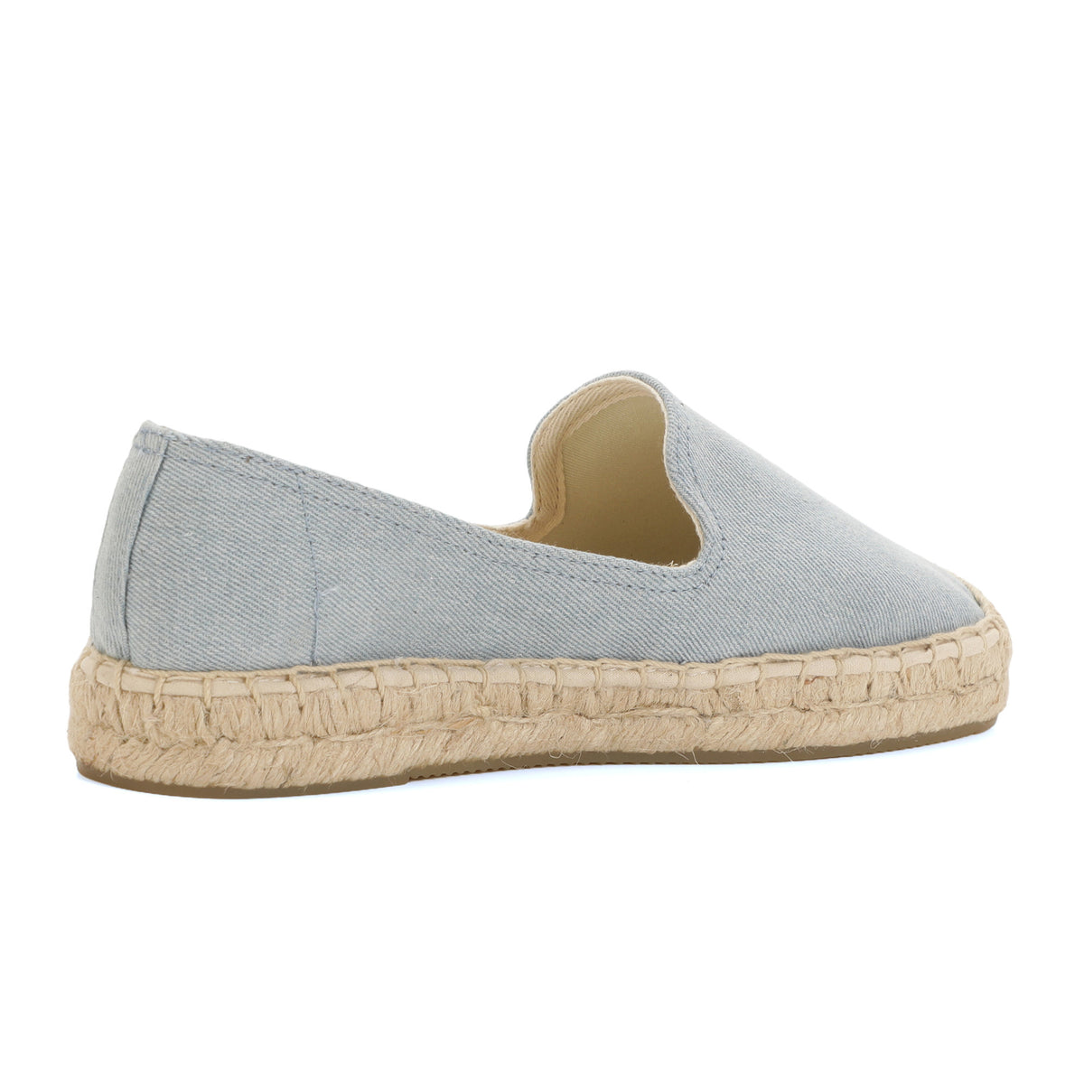 Light Denim women's platform espadrilles, style W-P9996