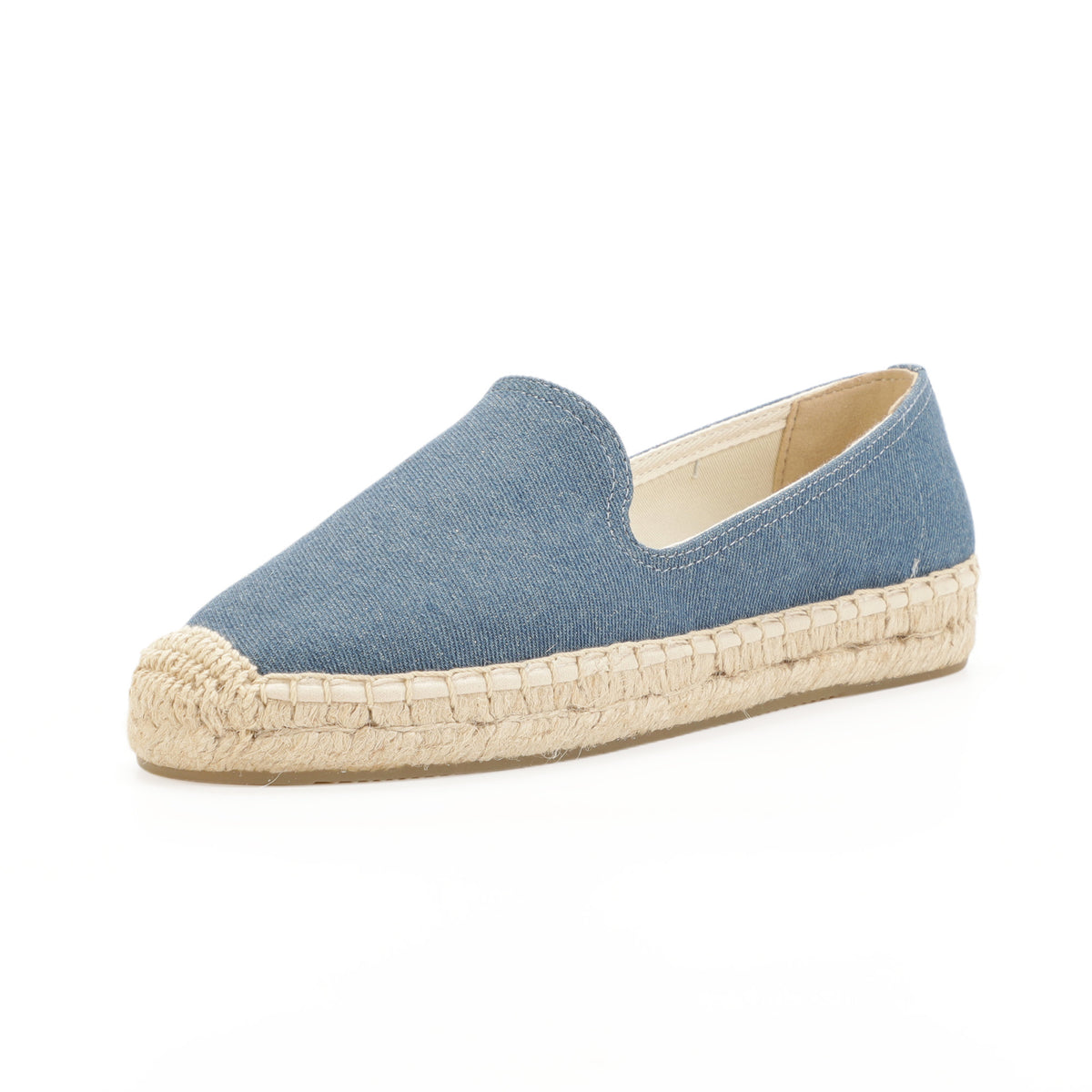 Dark Denim women's platform espadrilles, style W-P9997