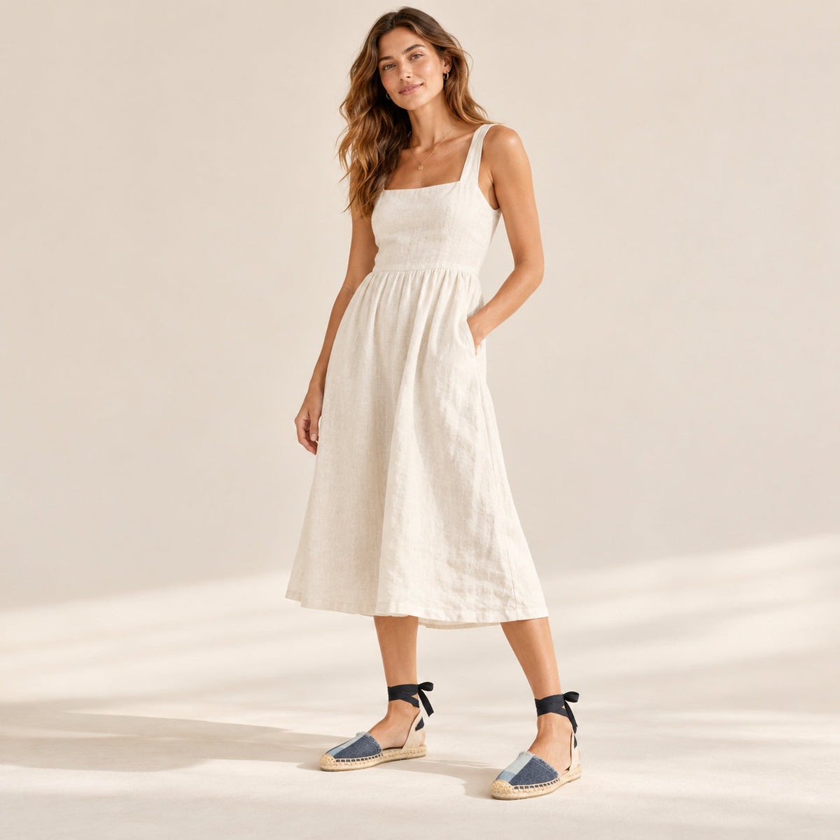 W-S856 Denim Blue Espadrilles