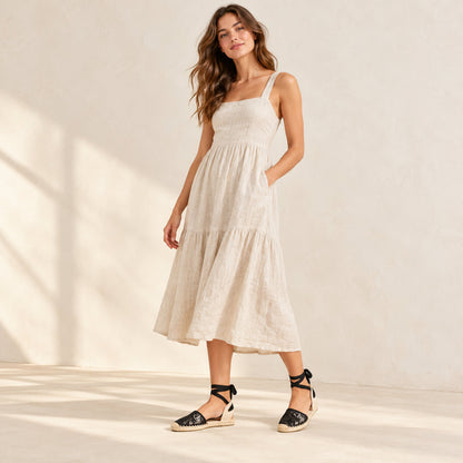 W-S860 Black Fine Lace Espadrilles