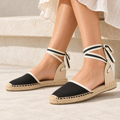 W-S862 Black Espadrilles
