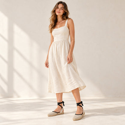 W-S864 Linen Beige Espadrilles