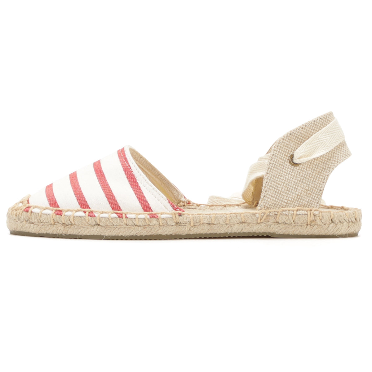 W-S865 Red White Stripes Espadrilles