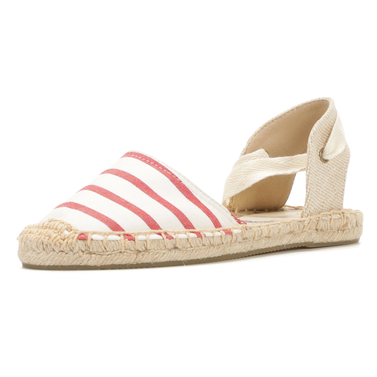 W-S865 Red White Stripes Espadrilles