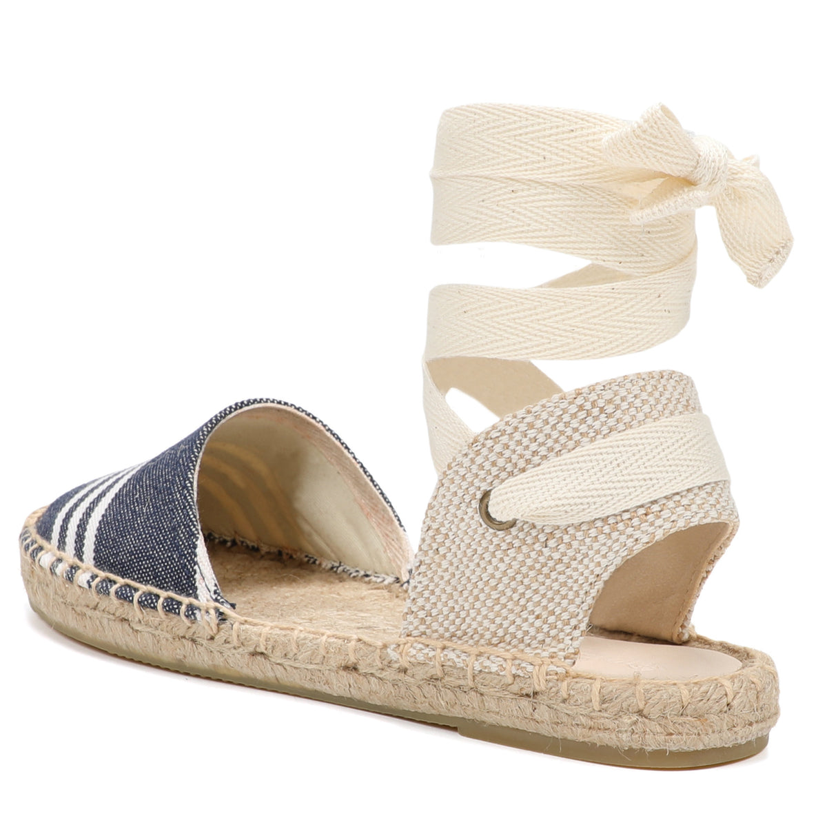 W-S867 Navy White Stripes Espadrilles