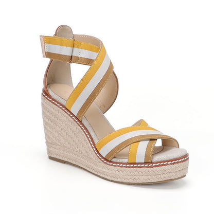 W S918 Beige Multicolor Stripe