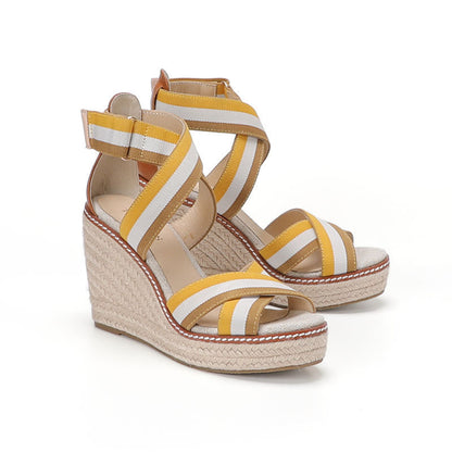 W S918 Beige Multicolor Stripe