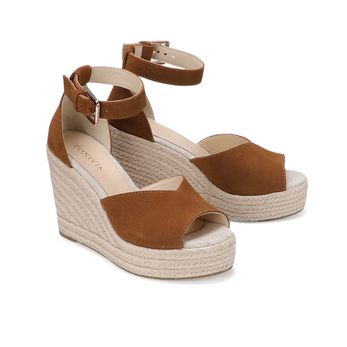 W-S922 Brown Espadrille Wedges