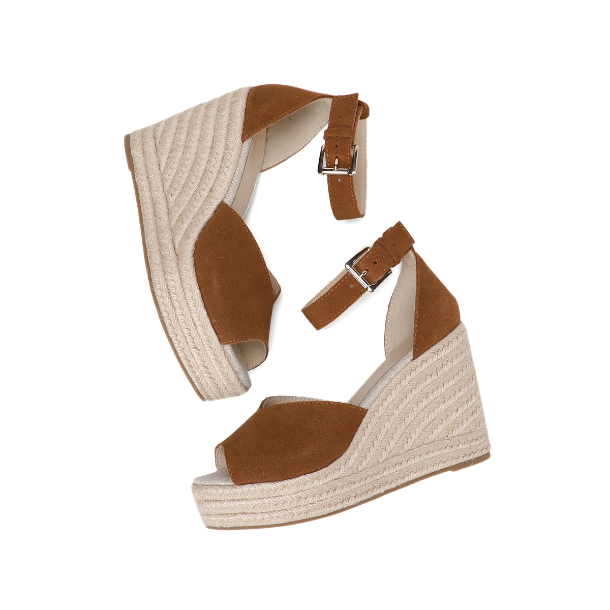 W-S922 Brown Espadrille Wedges