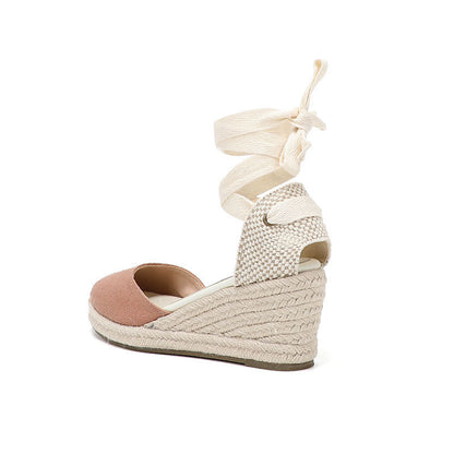 W-S939 Sand Espadrille Wedges